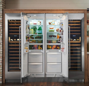 Sub-Zero Refrigerator and wine cooler